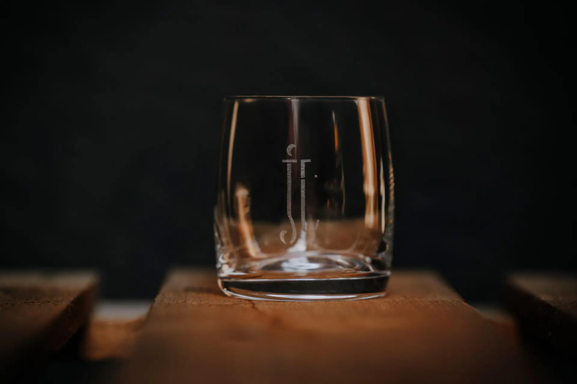 Glas mit Gravur